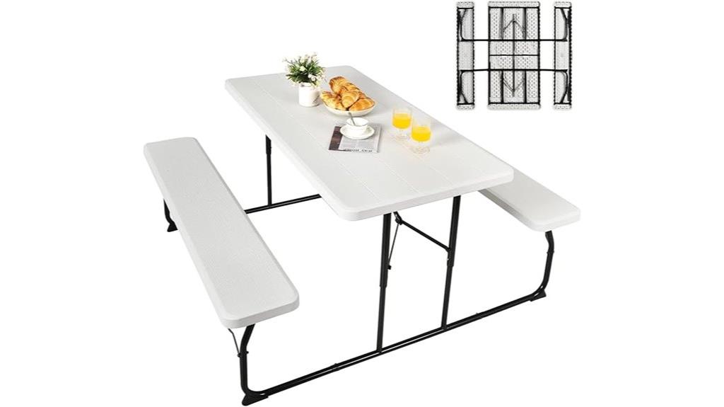 folding picnic table set