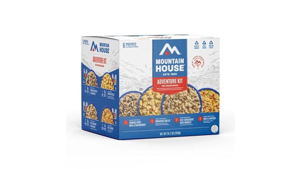 freeze dried camping food kit