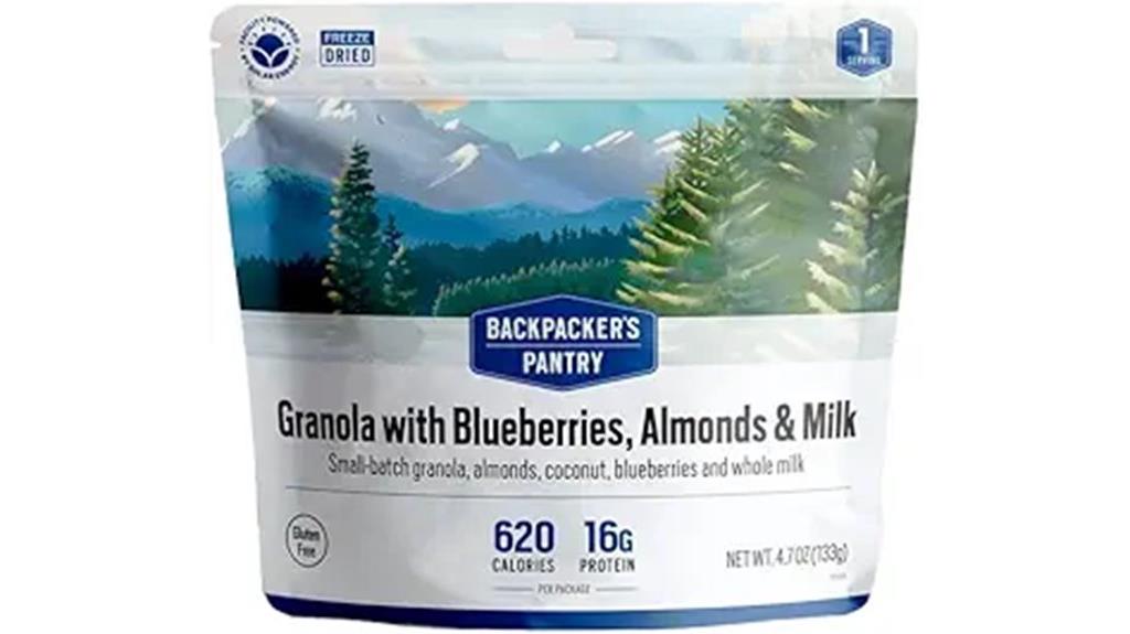 freeze dried camping granola