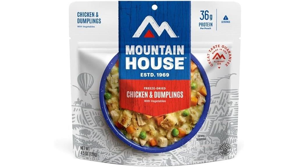 freeze dried chicken dumplings