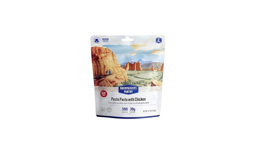freeze dried chicken pasta meal