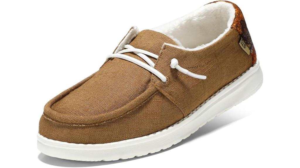 fur lined loafers support