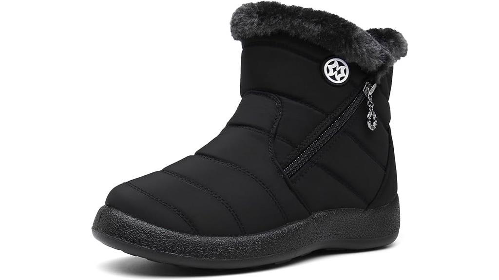 fur lined winter boots