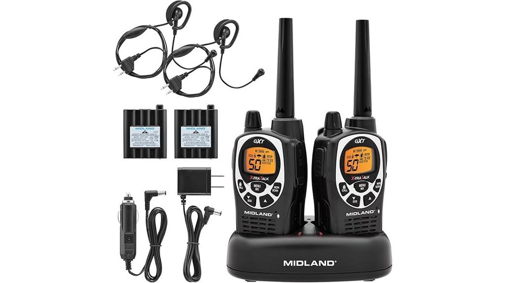 gmrs two way radios pack
