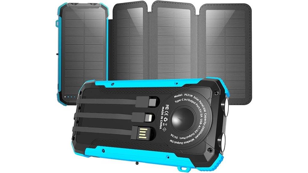 high capacity solar power bank
