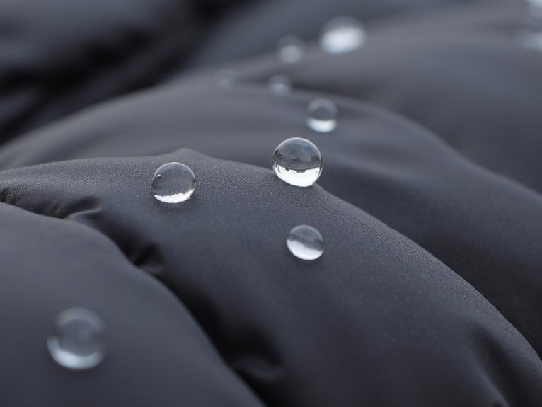 hydrophobic down benefits backpacking