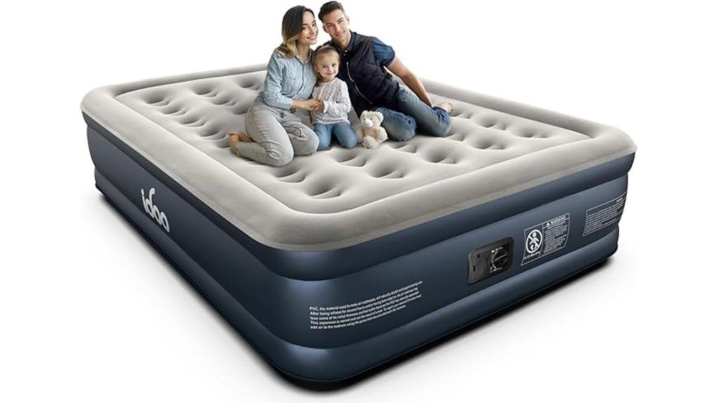 inflatable bed with pump