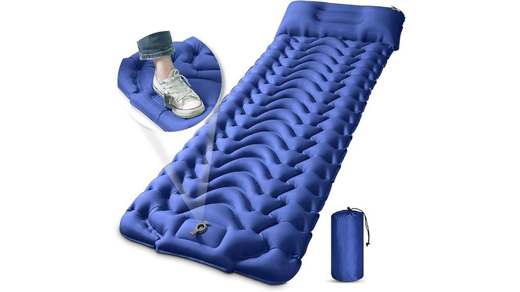 inflatable sleeping pad with pillow