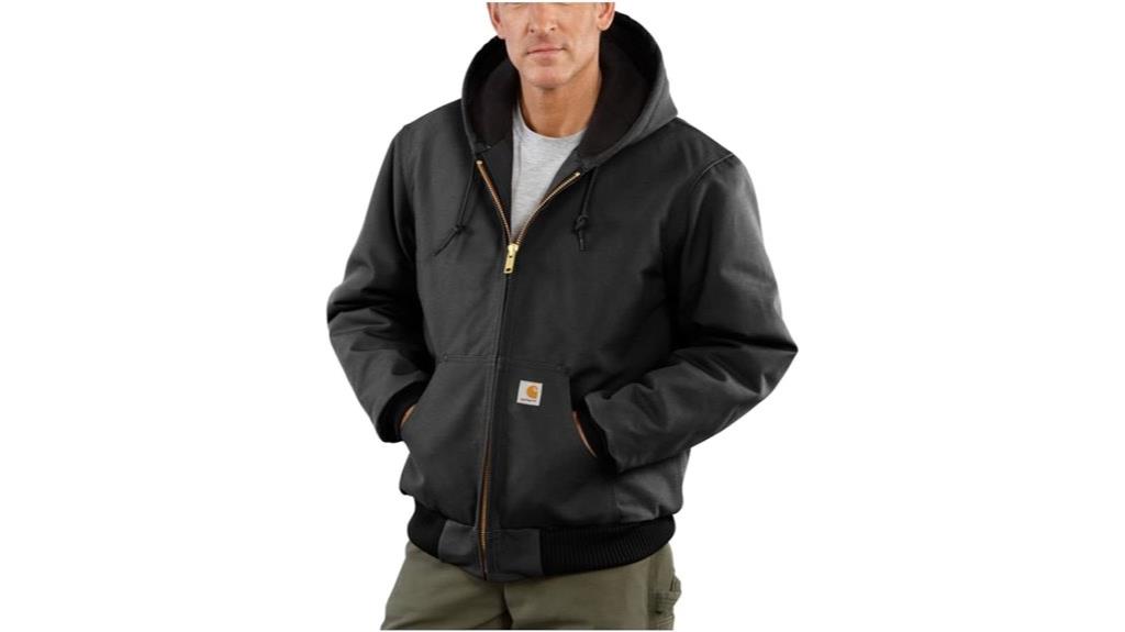 insulated flannel lined active jacket