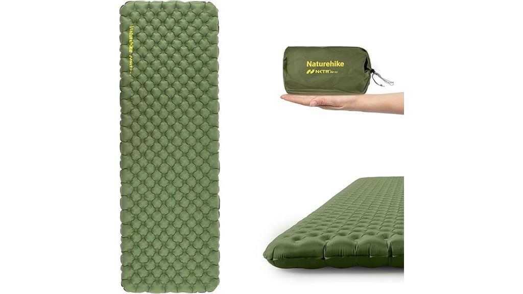 insulated inflatable sleeping pad