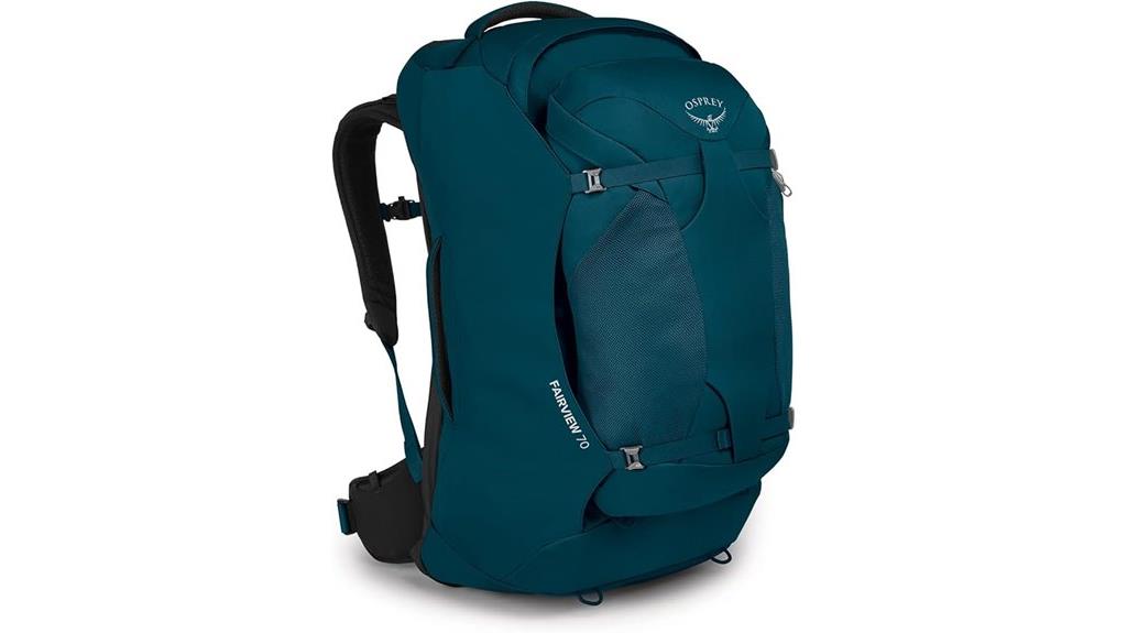 ladies travel backpack blue