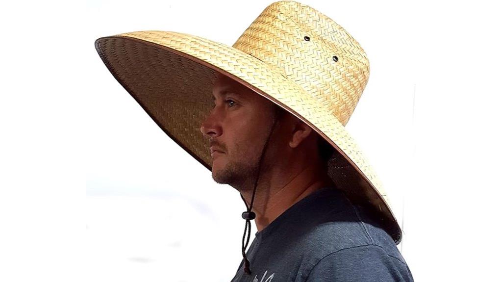 large brim straw hat