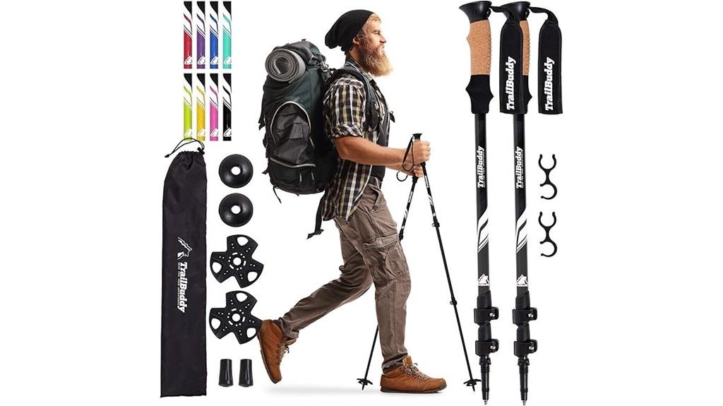 lightweight collapsible hiking poles