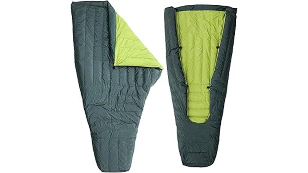 lightweight down camping quilt