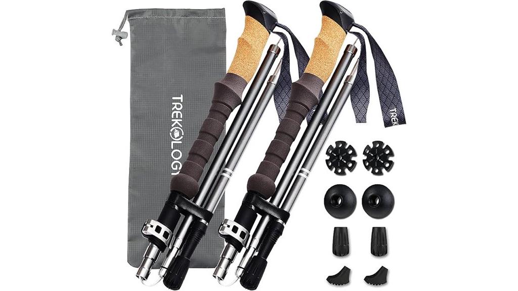 lightweight folding hiking poles
