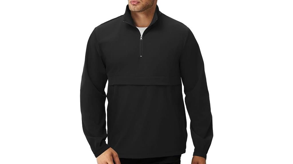 lightweight quarter zip pullover
