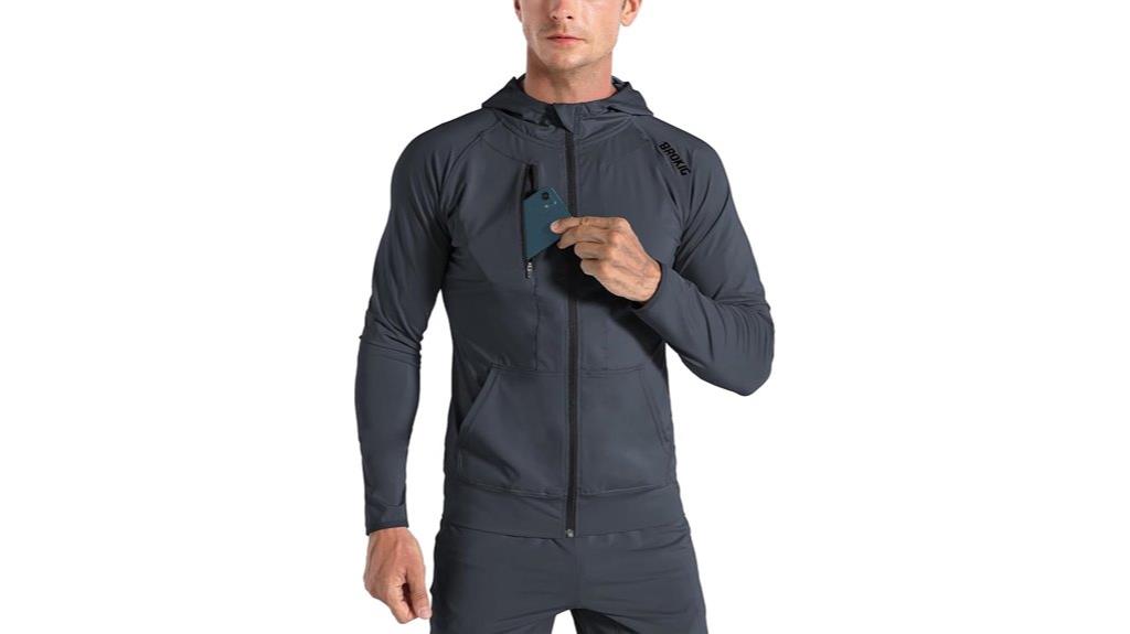 lightweight running jacket features