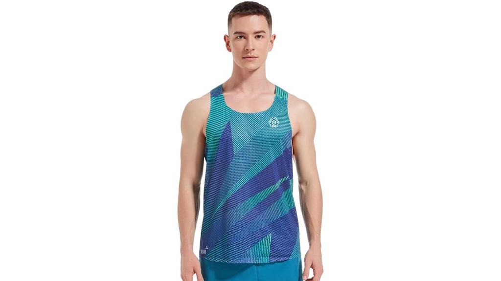 lightweight running singlet top