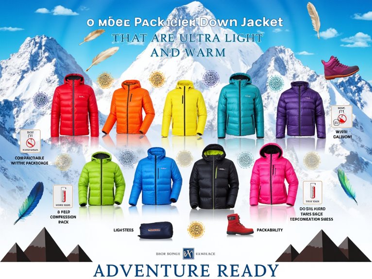 lightweight warm packable jackets