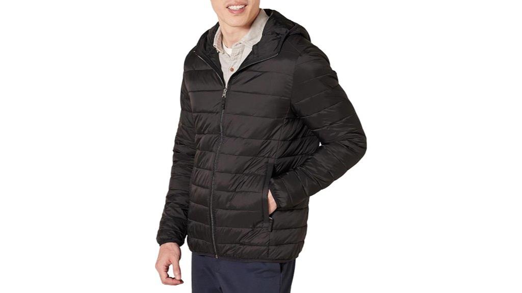 lightweight water resistant hooded jacket