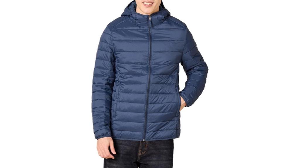 lightweight water resistant puffer jacket