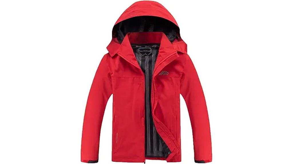 lightweight waterproof hooded jacket