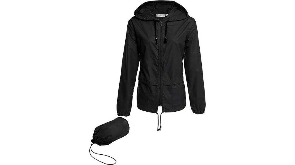 lightweight waterproof rain jacket