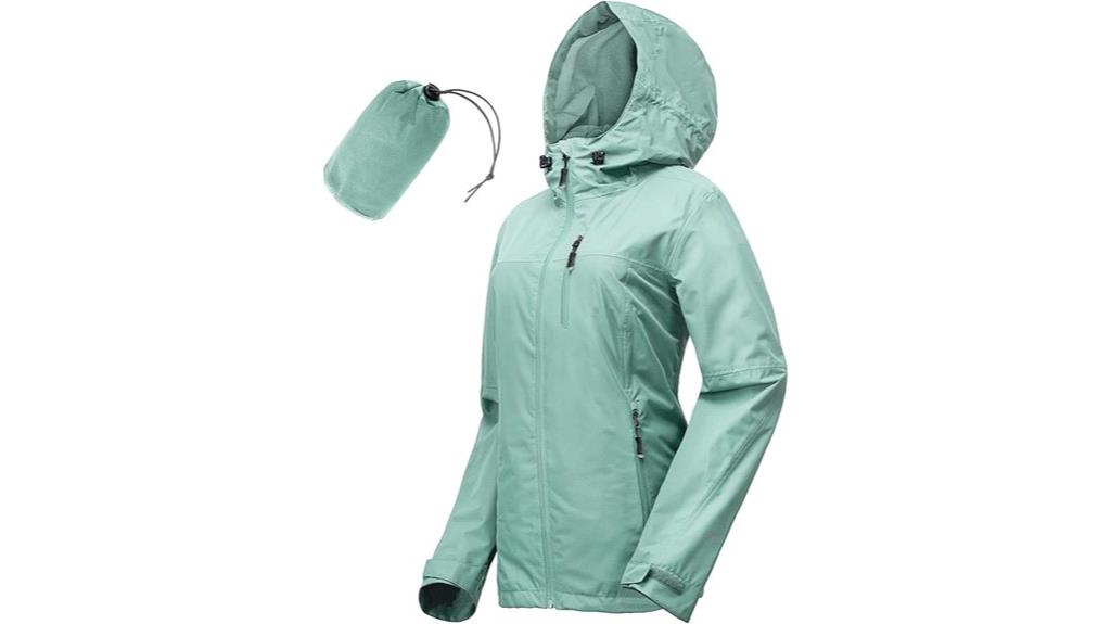 lightweight waterproof rain jacket