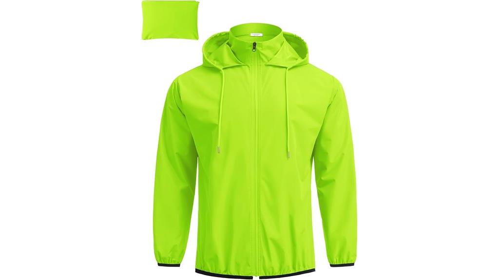 lightweight waterproof rain jacket