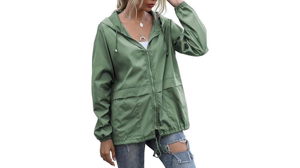 lightweight waterproof rain jacket