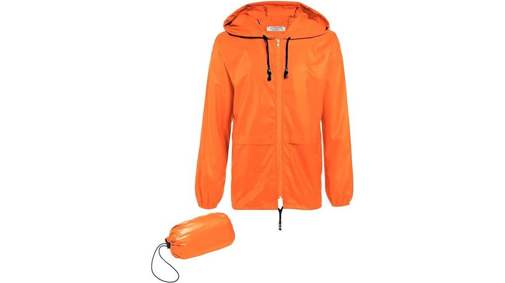 lightweight waterproof raincoat hood