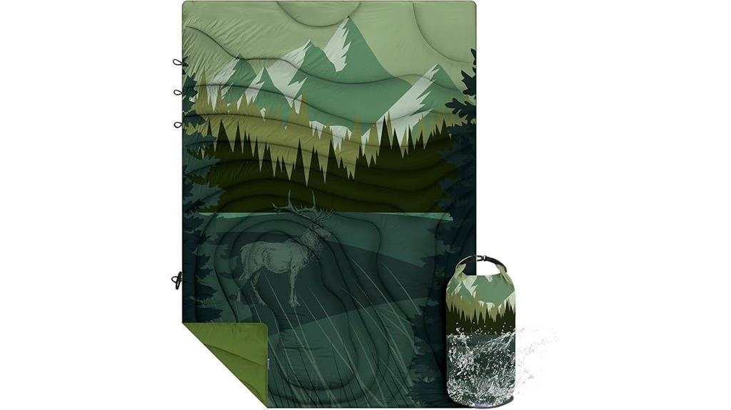 lightweight windproof camping blanket