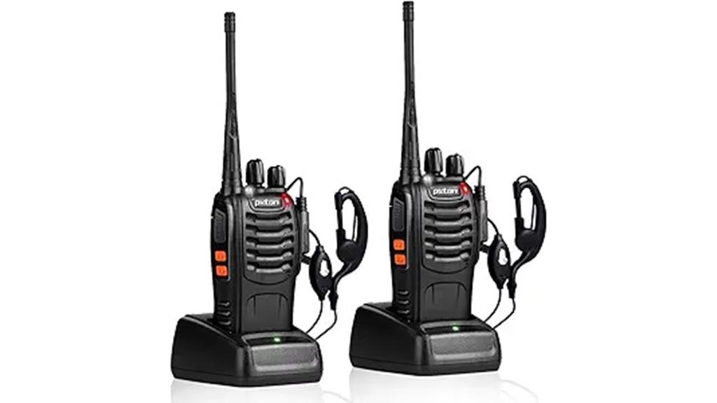long range rechargeable walkie talkies