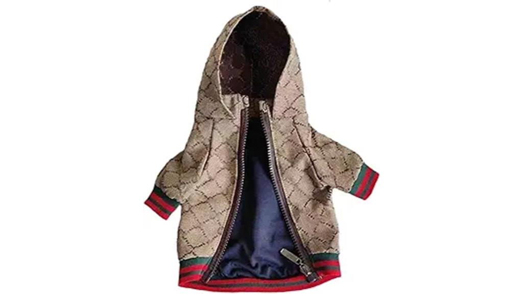 luxury small dog hoodie