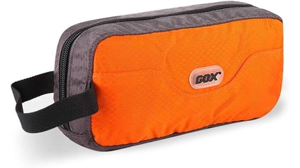 men s orange travel bag