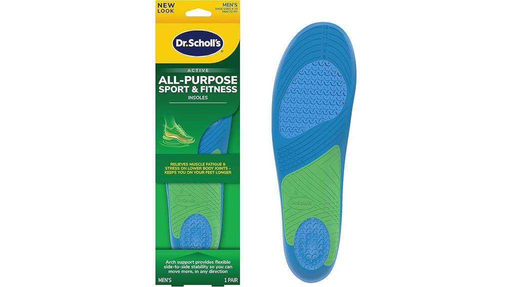 men s sport insoles size 8 14