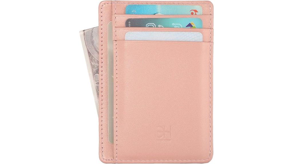 minimalist leather rfid wallet