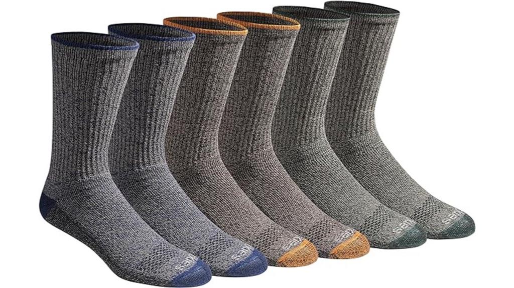 moisture control crew socks