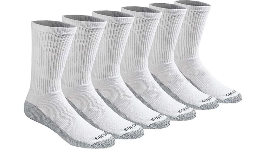 moisture control crew socks