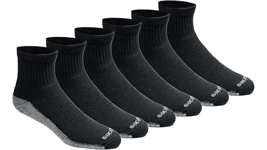 moisture control quarter socks