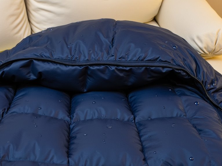 moisture resistance in sleeping bags