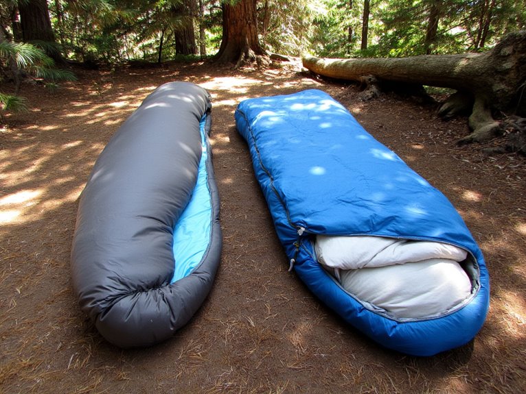 mummy vs rectangular sleeping bags