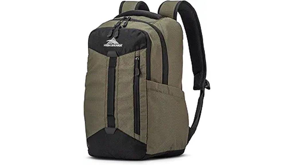 olive green tablet backpack