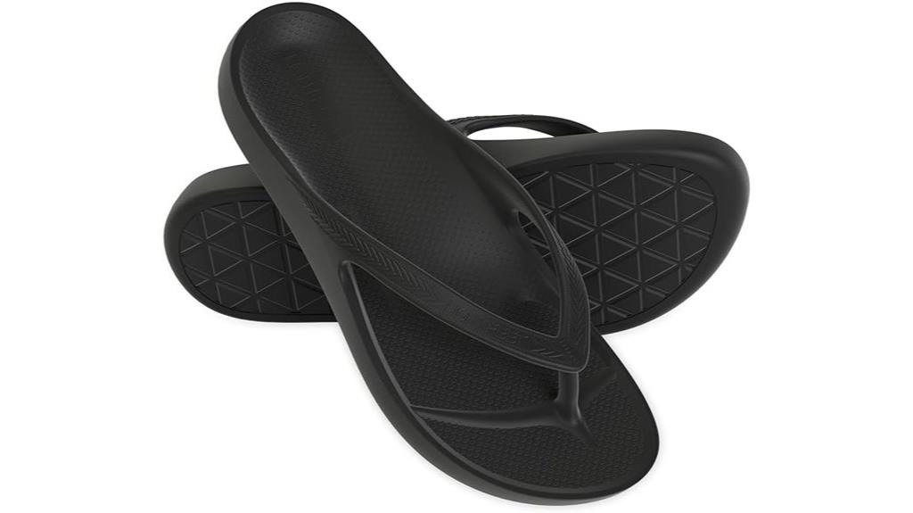 orthotic flip flops support
