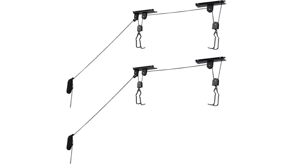 overhead bike hoist system