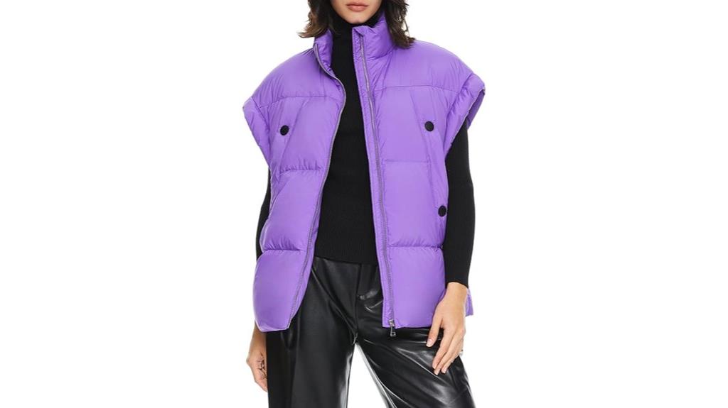 oversized sleeveless down vest