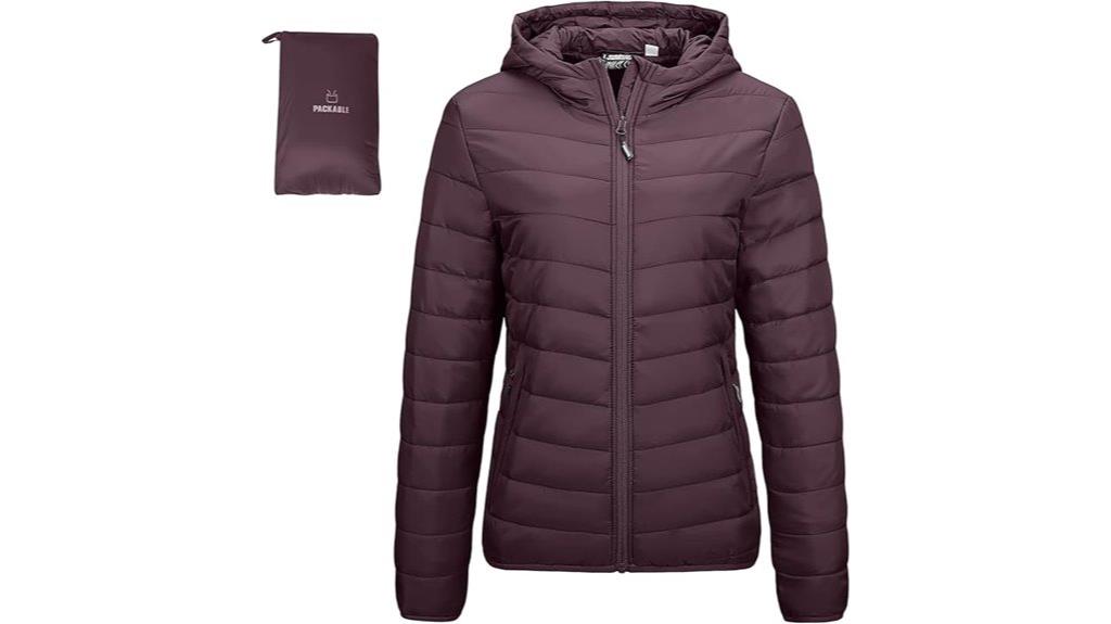 packable lightweight puffer jacket