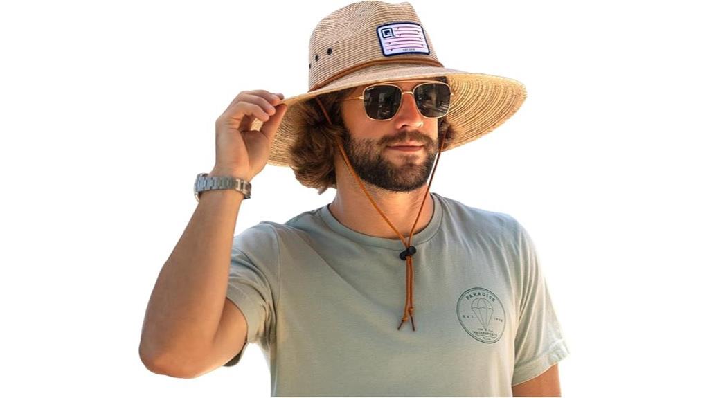 packable stone washed straw hat