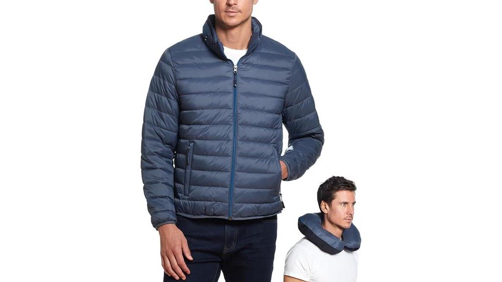 packable wind resistant puffer jacket