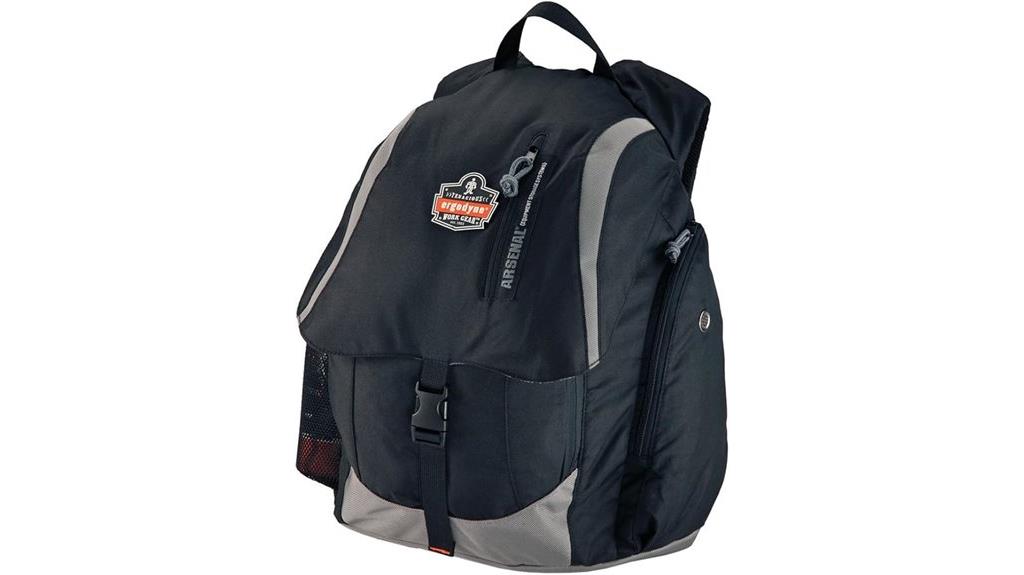padded black backpack straps